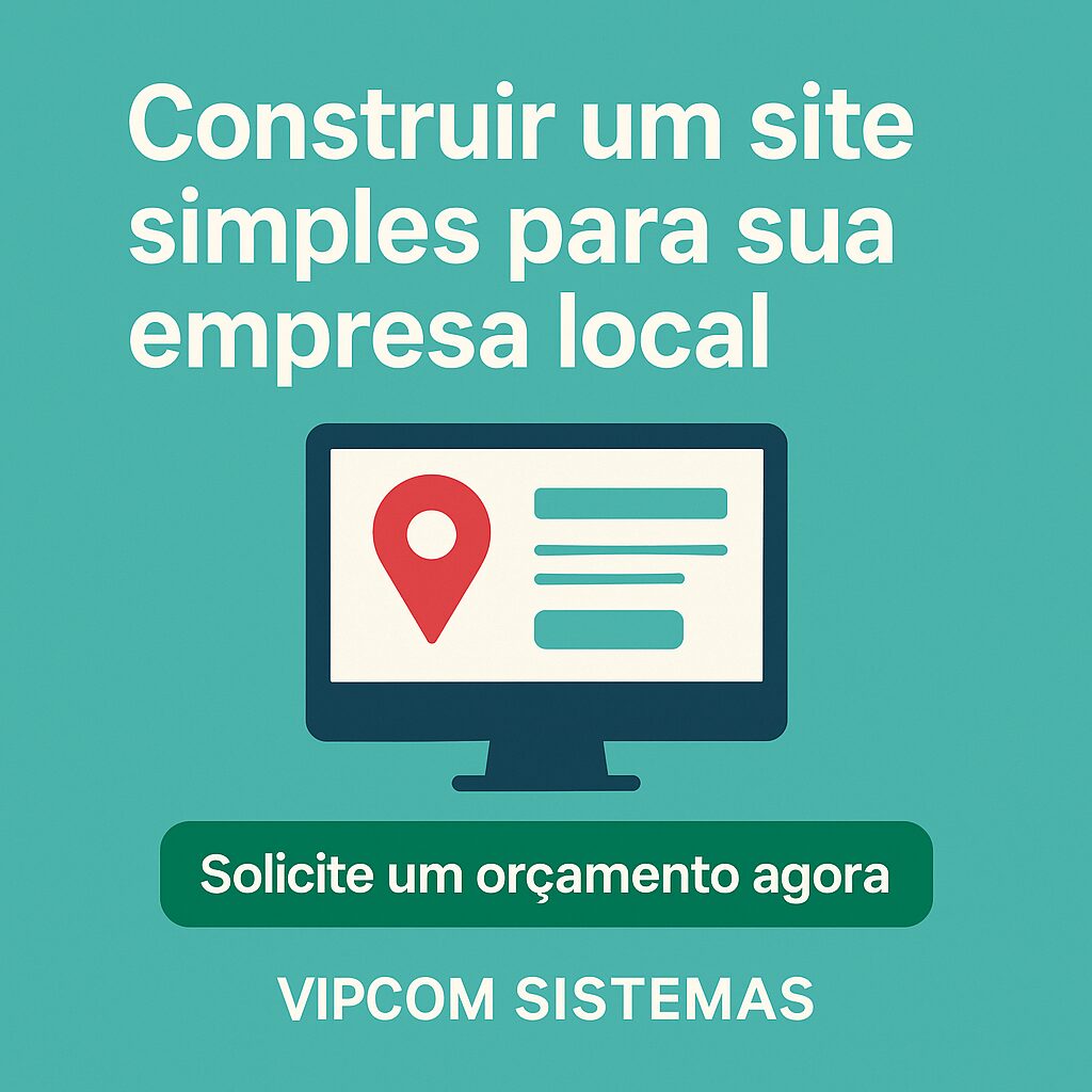 Novo Título (H1): Construir um site simples para sua empresa local
