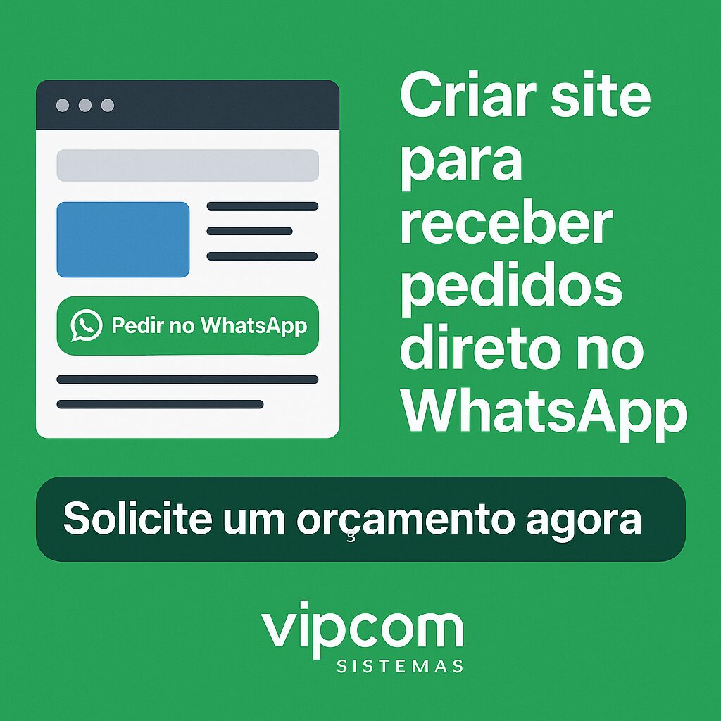 Criar site para receber pedidos direto no WhatsApp