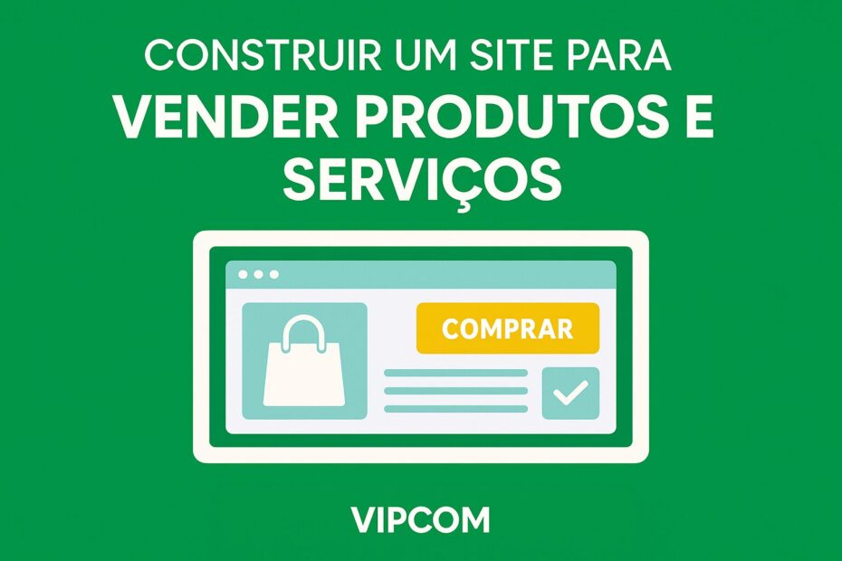 Construir um site para vender produtos e serviços