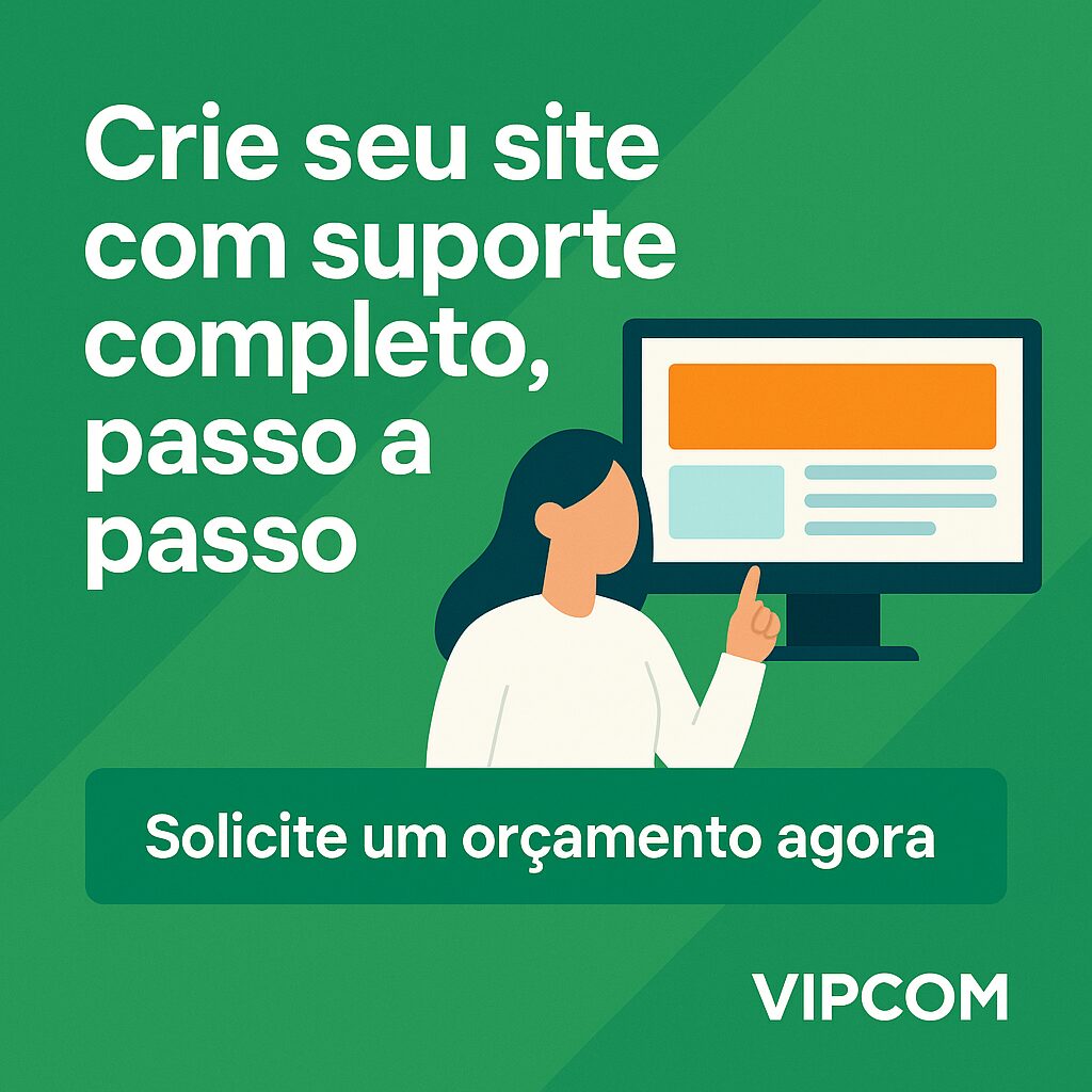 Crie seu site com suporte completo, passo a passo