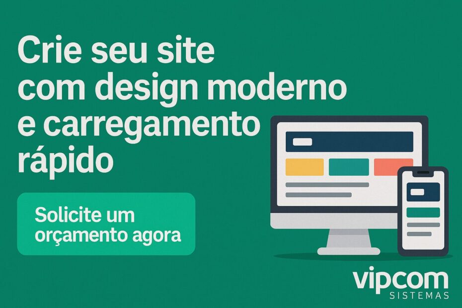 Crie seu site com design moderno e carregamento rápido